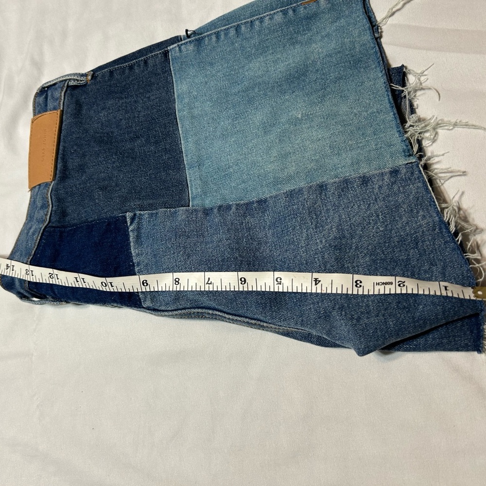 Dear John Patchwork Jean Shorts - Blue - image 5